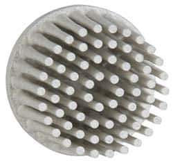 3M - 1" 120 Grit Ceramic Straight Disc Brush - Fine Grade, Type R Quick Change Connector, 5/8" Trim Length - USA Tool & Supply