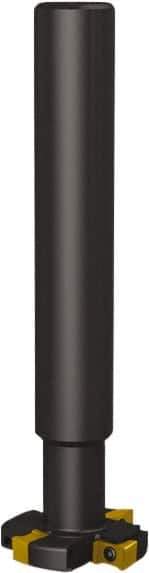 Seco - Shank Connection, 1/2" Cutting Width, 7/8" Depth of Cut, 3" Cutter Diam, 4 Tooth Indexable Slotting Cutter - 1-1/4" Shank Diam, R335.18 Toolholder, LNK.. 08.. Insert, Right Hand Cutting Direction - USA Tool & Supply