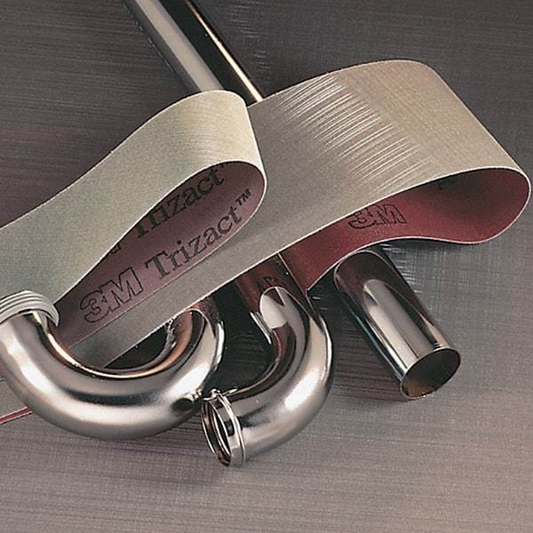 3M - 3" Wide x 132" OAL, A16 Grit, Aluminum Oxide Abrasive Belt - Aluminum Oxide, Coated, Cloth Backing, Dry, Series 217EA - USA Tool & Supply