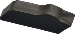 Seco - 150.102.5 16 T350M Grade, 0.098" Cutting Width, Carbide Cutoff Insert - Neutral Lead Angle, 0.007" Cnr Rad, TiCN/Al2O3 Coated - USA Tool & Supply