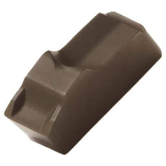 Seco - 150.102.5 12 T350M Grade, 0.098" Cutting Width, Carbide Cutoff Insert - Neutral Lead Angle, 0.007" Cnr Rad, TiCN/Al2O3 Coated - USA Tool & Supply