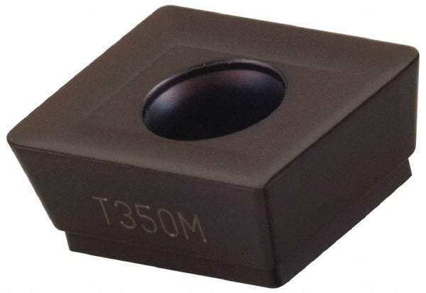 Seco - ACET150612 M14 Grade T350M Carbide Milling Insert - TiCN/Al2O3 Finish, 1/4" Thick, 0.047" Corner Radius - USA Tool & Supply
