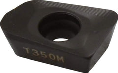 Seco - XOMX120416 ME08 Grade T350M Carbide Milling Insert - TiCN/Al2O3 Finish, 0.163" Thick, 1/16" Corner Radius - USA Tool & Supply