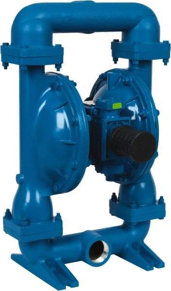 SandPIPER - 2" NPT, Metallic, Air Operated Diaphragm Pump - Buna Diaphragm, Aluminum Housing - USA Tool & Supply