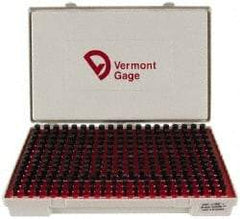 Vermont Gage - 250 Piece, 0.2515-0.5005 Inch Diameter Plug and Pin Gage Set - Plus 0.0002 Inch Tolerance, Class ZZ - USA Tool & Supply
