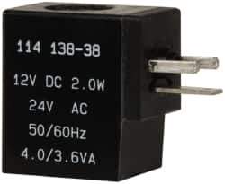 ARO/Ingersoll-Rand - 12 VDC Coil Stacking Solenoid Valve - For Use with Sierra 18mm & Premair Valves - USA Tool & Supply