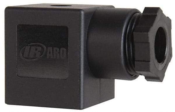 ARO/Ingersoll-Rand - 30mm Stacking Solenoid Valve Connector without Lead Wire - For Use with 1/8 NPT - USA Tool & Supply