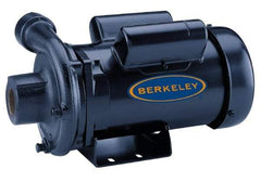 Berkeley - TEFC Motor, 208-230/460 Volt, 3 Phase, 2 HP, Cast Iron Straight Pump - 1-1/2 Inch Inlet, 1-1/4 Inch Outlet, 131 Max Head psi, Noryl Impeller - USA Tool & Supply