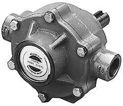 Pentair - ODP Motor, 208-230/460 Volt, 3 Phase, 1 HP, Cast Iron Straight Pump - 1-1/4 Inch Inlet, 1 Inch Outlet, 58 Max Head psi, Bronze Impeller, Cast Iron Shaft, Buna-N Seal, 58 Ft. Shut Off - USA Tool & Supply