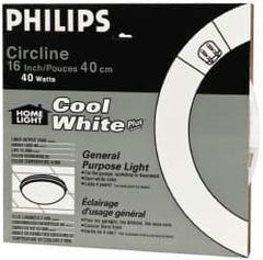 Philips - 40 Watt Fluorescent Tubular 4 Pin Lamp - 4,100°K Color Temp, 2,500 Lumens, T8, 12,000 hr Avg Life - USA Tool & Supply