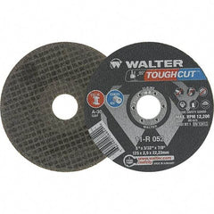 WALTER Surface Technologies - 5" Cutoff Wheel - 3/32" Thick, 7/8" Arbor, Use with Angle Grinders - USA Tool & Supply