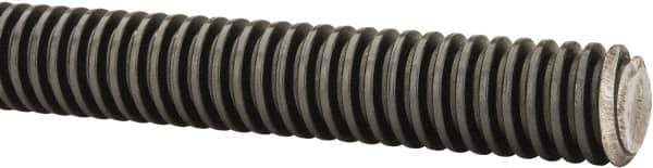 Keystone Threaded Products - TR20x4.0 Acme, 2m Long, Alloy Steel Trapezoidal Roll Metric Threaded Rod - Black Oxide Finish, Right Hand Thread - USA Tool & Supply