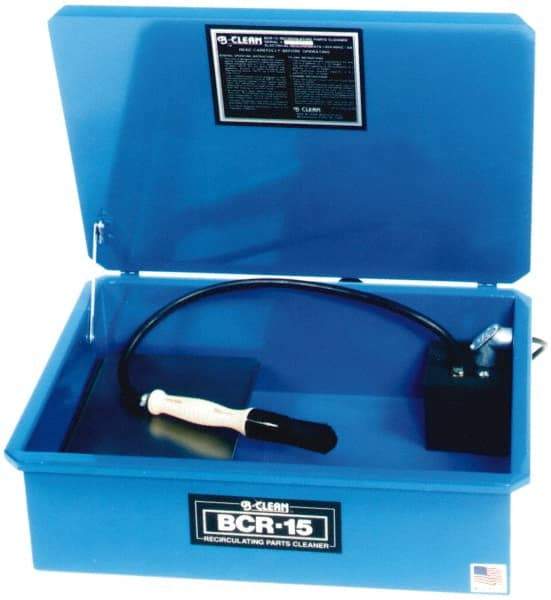 Build-All - Bench Top Solvent-Based Parts Washer - 5 Gal Max Operating Capacity, Steel Tank, 120 Input Volts - USA Tool & Supply