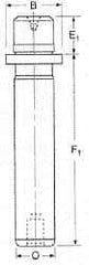 Dayton Lamina - 1" Diam x 4-3/16" Long Demountable Ball Bearing Guide Post - 5/16-18, 1-5/16" Collar OD, 1-3/16" Above Collar, Hardened Steel - USA Tool & Supply