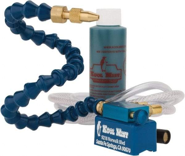 Kool Mist - 1 Outlet, Tankless Mist Coolant Unit - 4' Coolant Line Length, 18" Hose Length - USA Tool & Supply