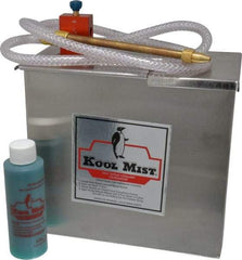 Kool Mist - 1 Outlet, 1 Gal Tank Capacity, Stainless Steel Tank Mist Coolant System - 4' Coolant Line Length, 6" Hose Length, 5/16" Nozzle Diam - USA Tool & Supply