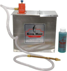 Kool Mist - 1 Outlet, 1 Gal Tank Capacity, Stainless Steel Tank Mist Coolant System - 4' Coolant Line Length, 6" Hose Length, 5/16" Nozzle Diam - USA Tool & Supply