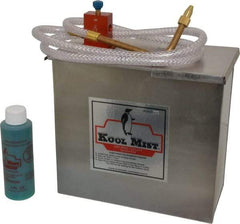 Kool Mist - 1 Outlet, 1 Gal Tank Capacity, Stainless Steel Tank Mist Coolant System - 4' Coolant Line Length, 6" Hose Length, 5/16" Nozzle Diam - USA Tool & Supply