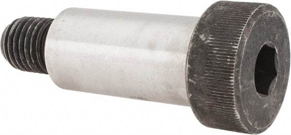Value Collection - 1-1/4" Shoulder Diam x 2-1/2" Shoulder Length, 7/8-9 UNC, Hex Socket Shoulder Screw - 4140 Alloy Steel, Uncoated, 3/4" Head Height x 1-3/4" Head Diam - USA Tool & Supply