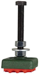 Made in USA - 3/4-10 Bolt Thread, 5-1/2" Wide Stud Mount Leveling Pad & Mount - 4,000 Max Lb Capacity - USA Tool & Supply