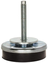 Royal Products - M20 x 1.50 Bolt Thread, Stud Mount Leveling Pad & Mount - 5,500 Max Lb Capacity, 6-1/4" Base Diam - USA Tool & Supply
