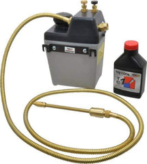 Trico - 1 Outlet, 0.25 Gal Tank Capacity, High Density Polyethylene Tank Mist Coolant System - 5' Coolant Line Length, 6" Hose Length - USA Tool & Supply