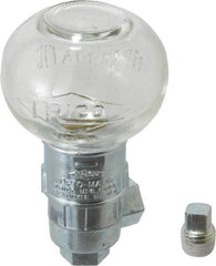 Trico - 1 Outlet, Glass Bowl, 2.5 Ounce Constant-Level Oil Reservoir - 1/4 NPT Outlet, 2-1/2" Diam x 4-1/4" High - USA Tool & Supply