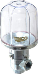 Trico - 1 Outlet, Plastic Bowl, 4 Ounce Constant-Level Oil Reservoir - 1/4 NPT Outlet, 2-5/16" Diam x 5-1/16" High - USA Tool & Supply