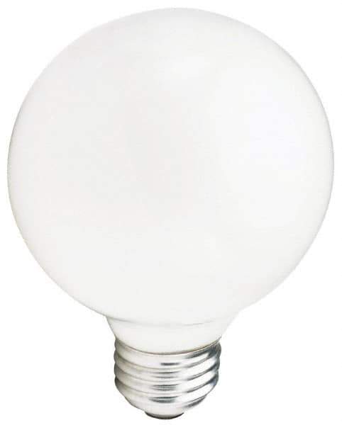 Philips - 40 Watt Incandescent Decorative Medium Screw Lamp - 2,700°K Color Temp, 415 Lumens, 120 Volts, Dimmable, G25, 2,000 hr Avg Life - USA Tool & Supply