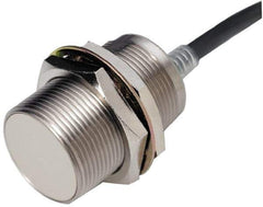 Omron - NPN, 2mm Detection, Cylinder Shielded, Inductive Proximity Sensor - 3 Wires, IP67, 12 to 24 VDC, M8x1 Thread, 8mm Wide - USA Tool & Supply