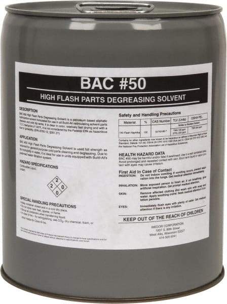 Made in USA - 5 Gal Pail Parts Washer Fluid - Solvent-Based - USA Tool & Supply