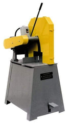 Kalamazoo - 16 or 18" Blade Diam, 1" Arbor Hole, Straight Chop & Cutoff Saw - 3 Phase, 2,500 RPM, 10 hp, 220/440 Volts, 3" in Solids at 90°, 4" in Pipe at 90° - USA Tool & Supply