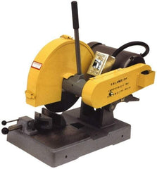 Kalamazoo - 14" Blade Diam, 1" Arbor Hole, Straight Chop & Cutoff Saw - 3 Phase, 4,400 RPM, 5 hp, 220/440 Volts, 2-1/2" in Solids at 90°, 3" in Pipe at 90° - USA Tool & Supply