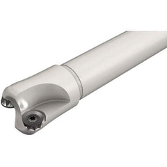 Iscar - 32mm Cut Diam, 6mm Max Depth of Cut, 25mm Shank Diam, 180mm OAL, Indexable Square Shoulder End Mill - Cylindrical Shank, Series ChamMill - USA Tool & Supply