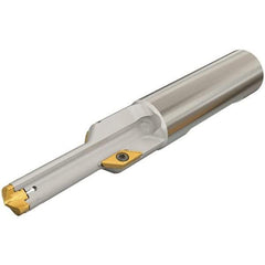 Iscar - 0.382 to 0.393" Diam, 1.06" Max Depth, 5/8" Shank Diam, 3.72" OAL, Replaceable Tip Drill - AOMT, IDI-SG, IDI-SK Insert, DCT Toolholder, Series ChamDrill - USA Tool & Supply
