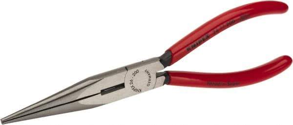 Knipex - 8" OAL, Side Cutting Pliers - Standard Jaw, Snipe Nose with Cut Head - USA Tool & Supply