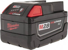 Milwaukee Tool - 28 Volt Lithium-Ion Power Tool Battery - 3 Ahr Capacity, 1 hr Charge Time, Series M28 - USA Tool & Supply