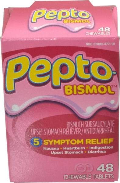 Medique - Pepto Bismol Tablets - Antacids & Stomach Relief - USA Tool & Supply