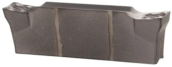 Iscar - DGN3002 IC908 Grade, 0.1181" Cutting Width, Carbide Cutoff Insert - Neutral Lead Angle, 0.0079" Cnr Rad, TiAlN Coated, Double End - USA Tool & Supply