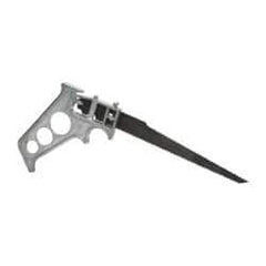 Stanley - Steel Blade Keyhole Saw - Cast Aluminum Handle, Pistol Grip, 8" OAL - USA Tool & Supply