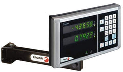 Fagor - 2 Axis, 10" X-Axis Travel, 60" Z-Axis Travel, Turning DRO System - 0.0002", 0.0005", 0.001" Resolution, 5µm Accuracy, LED Display - USA Tool & Supply