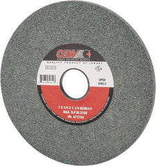 Camel Grinding Wheels - 7" Diam x 1-1/4" Hole x 1/4" Thick, I Hardness, 60 Grit Surface Grinding Wheel - Silicon Carbide, Type 1, Medium Grade, 3,760 Max RPM, Vitrified Bond, No Recess - USA Tool & Supply
