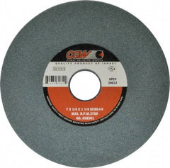 Camel Grinding Wheels - 7" Diam x 1-1/4" Hole x 1/4" Thick, I Hardness, 80 Grit Surface Grinding Wheel - Silicon Carbide, Type 1, Medium Grade, 3,760 Max RPM, Vitrified Bond, No Recess - USA Tool & Supply