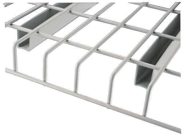 Nashville Wire - 58" Wide, 1-1/2" High, Open Shelving Welded Wire Decking - Steel, 48" Deep, Use with Pallet Racks - USA Tool & Supply