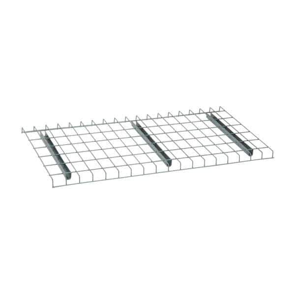 Nashville Wire - 46" Wide, 1-1/2" High, Open Shelving Welded Wire Decking - Steel, 24" Deep, Use with Pallet Racks - USA Tool & Supply