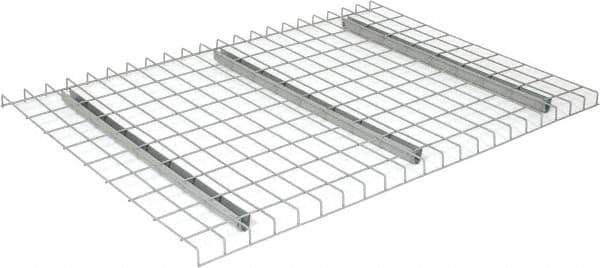 Nashville Wire - 52" Wide, 1-1/2" High, Open Shelving Welded Wire Decking - Steel, 36" Deep, Use with Pallet Racks - USA Tool & Supply