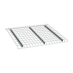 Nashville Wire - 46" Wide, 1-1/2" High, Open Shelving Welded Wire Decking - Steel, 42" Deep, Use with Pallet Racks - USA Tool & Supply