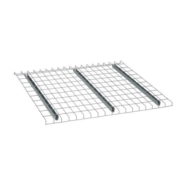 Nashville Wire - 46" Wide, 1-1/2" High, Open Shelving Welded Wire Decking - Steel, 42" Deep, Use with Pallet Racks - USA Tool & Supply