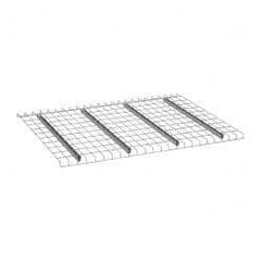 Nashville Wire - 58" Wide, 1-1/2" High, Open Shelving Welded Wire Decking - Steel, 42" Deep, Use with Pallet Racks - USA Tool & Supply