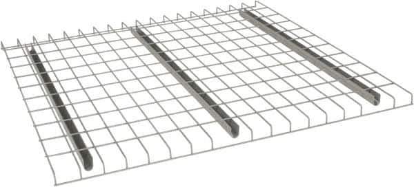 Nashville Wire - 46" Wide, 1-1/2" High, Open Shelving Welded Wire Decking - Steel, 44" Deep, Use with Pallet Racks - USA Tool & Supply